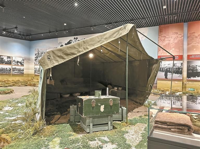 李覺(jué)將軍居住的帳篷復原場(chǎng)景。王晶?攝