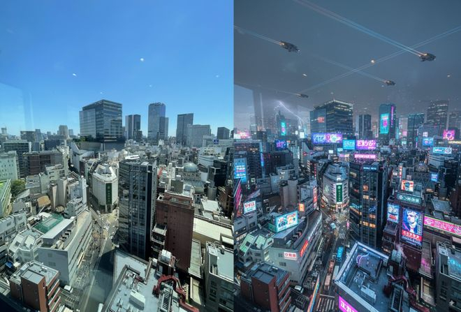 原图 & Gemini 2.5 Flash Image 生成效果 ｜ 图片来源：极客公园