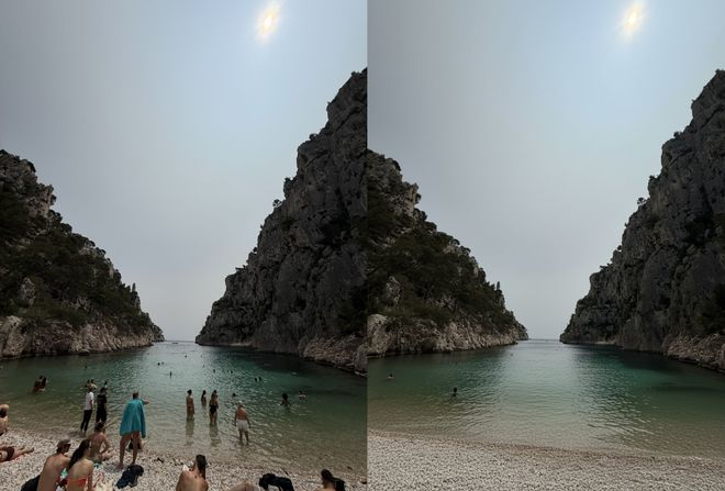 类似这种「删除路人背景」的需求，只需要一个 Prompt 就能解决 ｜ 图片来源：极客公园