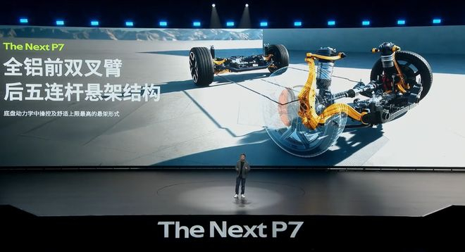 ▲全新小鹏P7悬架