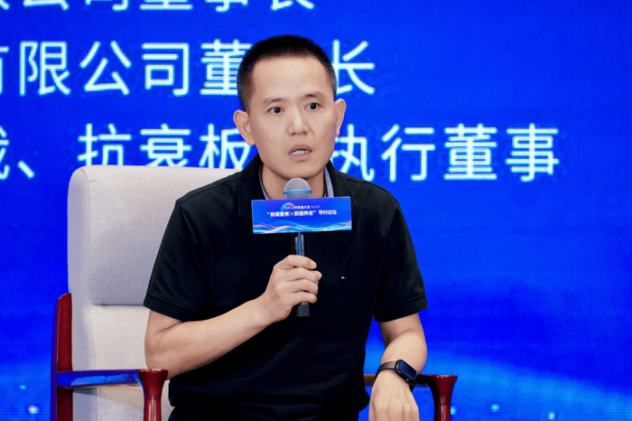图：广州河东科技有限公司总裁刘正林发言