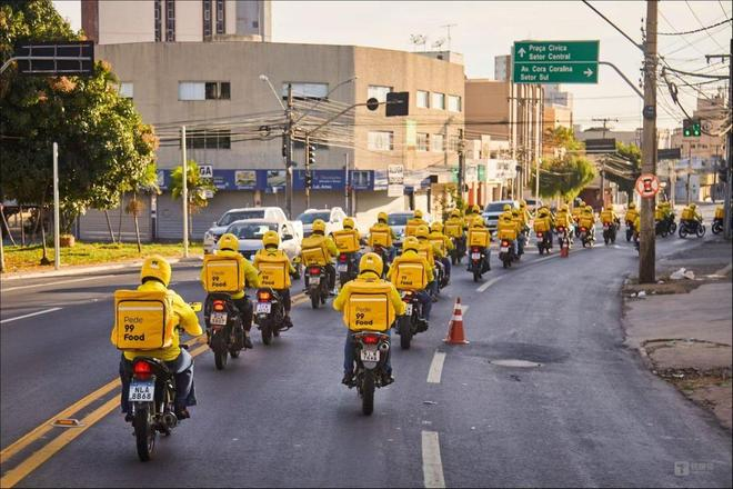 （图：99外卖在巴西的骑手）