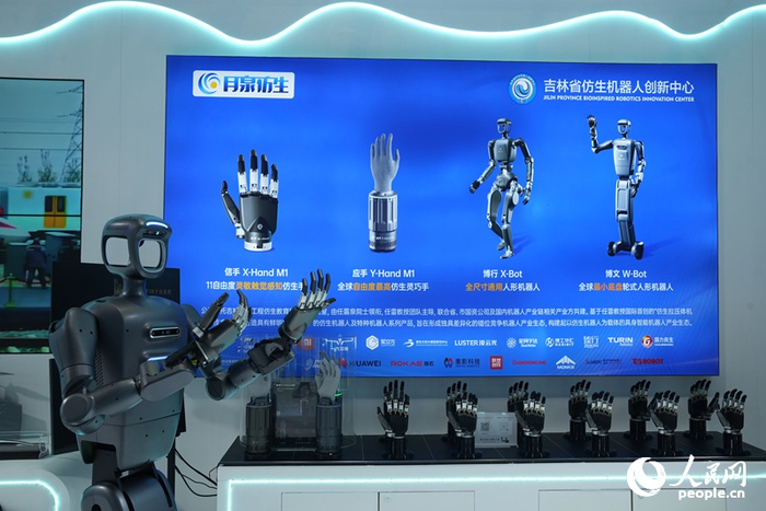在吉林省仿生機器人創(chuàng  )新中心展示的機器人“靈巧手”。人民網(wǎng)記者 李洋攝