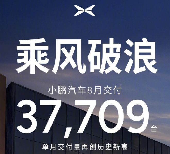 ▲小鹏8月销量