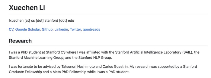 Xuechen Li的个人网站：https://www.lxuechen.com/