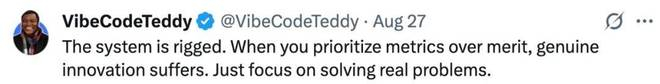 图源：https://x.com/VibeCodeTeddy/status/1960619413050417671