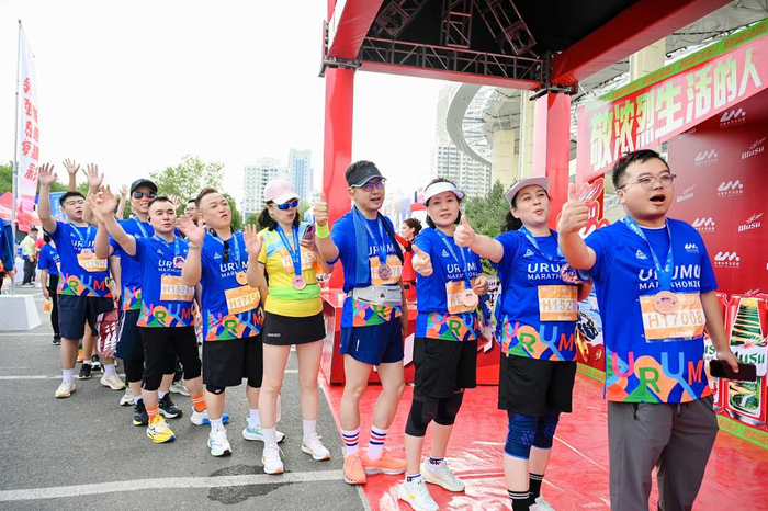 图为乌苏啤酒品牌体验区。王涵摄