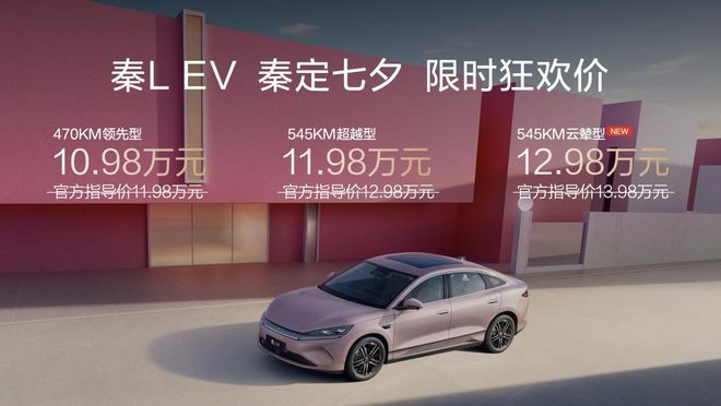 ▲秦L EV正式上新云辇型