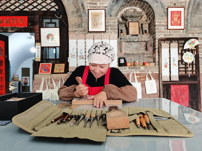弘扬非遗文化（后沟古村景区 供图）