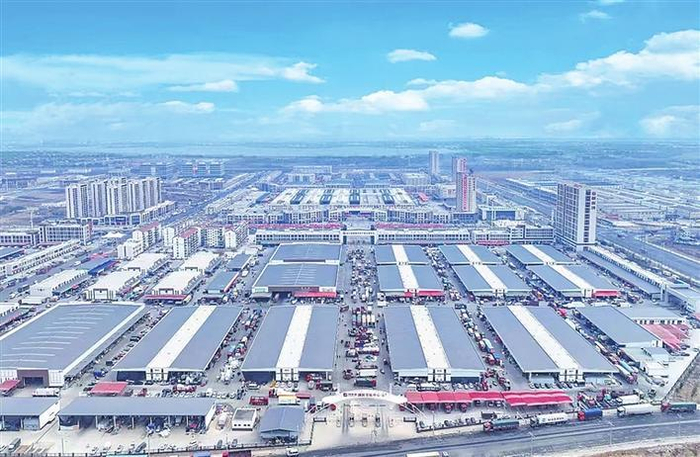     湖北省孝感市首衡城国产水果交易区鸟瞰图 梅乐明 摄