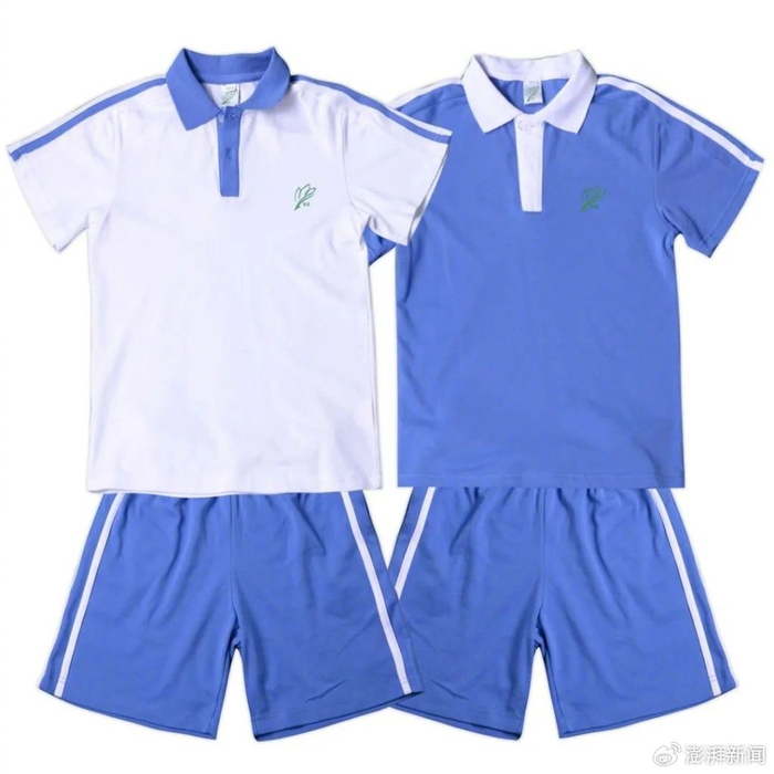 深圳市小学夏装校服。来源：深圳市市场监督管理局公众号