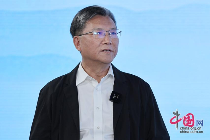 中共中央党校（国家行政学院）马克思主义学院教授、中国式现代化研究中心主任张占斌（中国网 杨楠 摄影）