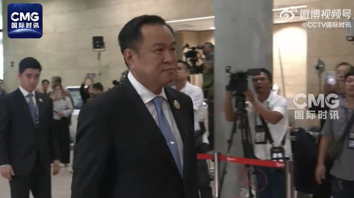 泰国新当选总理阿努廷 图片来源：CCTV国际时讯视频截图