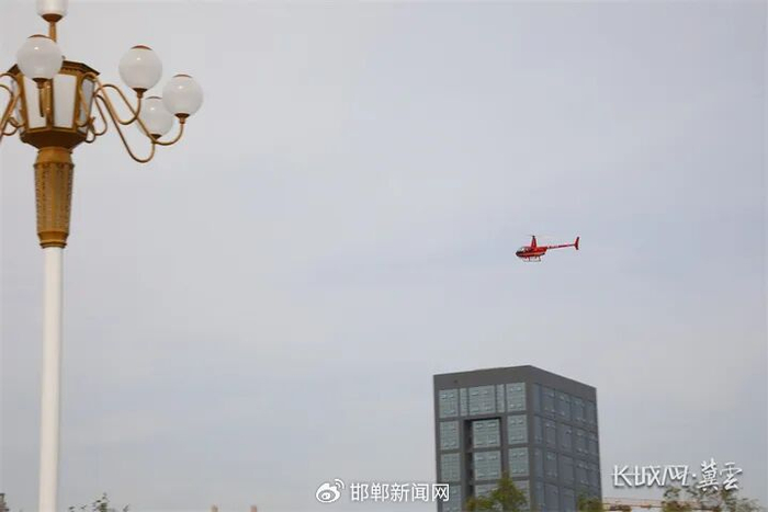 9月7日，武安市宇翔飞行营地至邯郸机场及邯郸高铁站低空旅游接驳航线正式开通。长城网·冀云客户端记者 孟维仑 摄