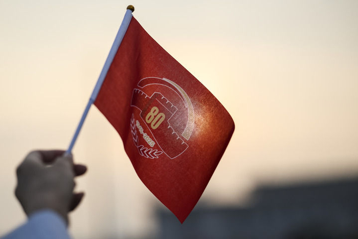 ↑9月3日，纪念中国人民抗日战争暨世界反法西斯战争胜利80周年大会在北京隆重举行。新华社记者 张涛 摄