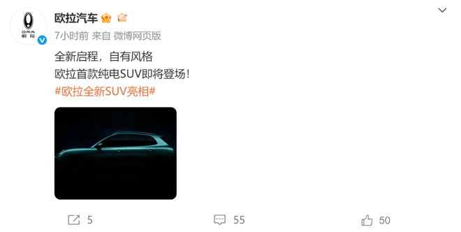 ▲欧拉汽车官方在社交媒体发文