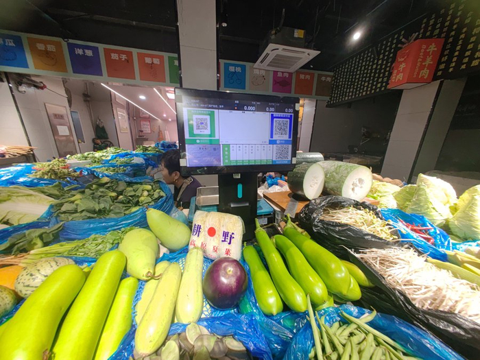 AI智能识别电子秤。（上观资料照片）