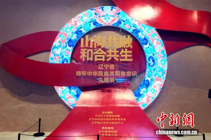    “辽宁省铸牢中华民族共同体意识主题展”现场。 中新网记者 陈文韬 摄