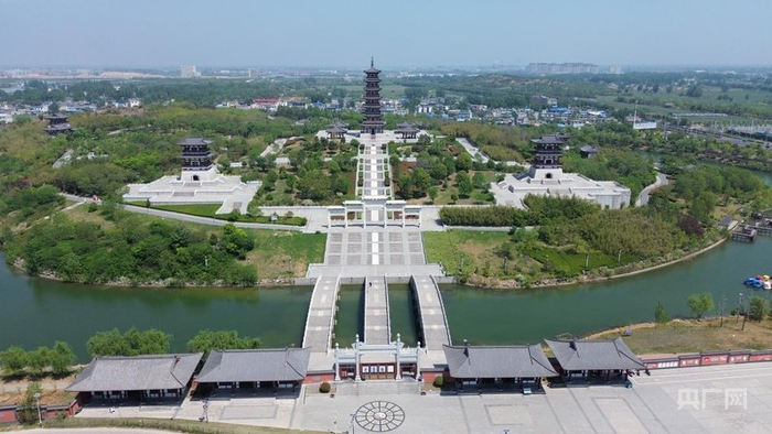 鐘馗文化園鳥(niǎo)瞰（央廣網(wǎng)發(fā) 靈璧縣委宣傳部供圖）