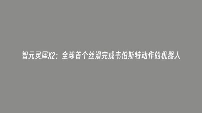 ▲ 图源：智元机器人官方宣传视频截图（后同）
