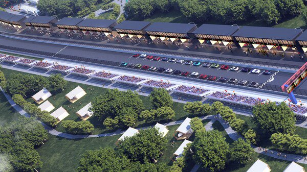 　　2025GT世界挑战赛北京亦庄站发车区效果图