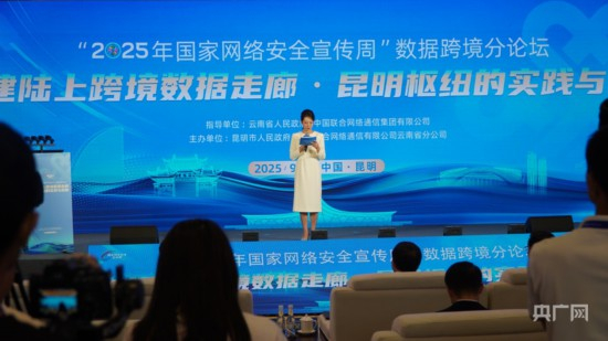 　　數據跨境分論壇現場（央廣網記者 魏文青 攝）