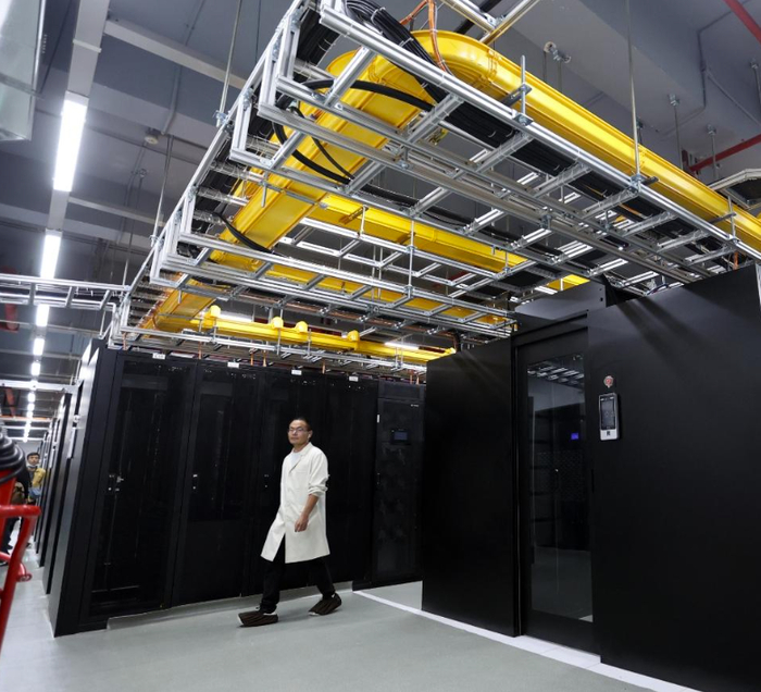 中国移动（云南）数据中心。 本报记者 陈飞 摄