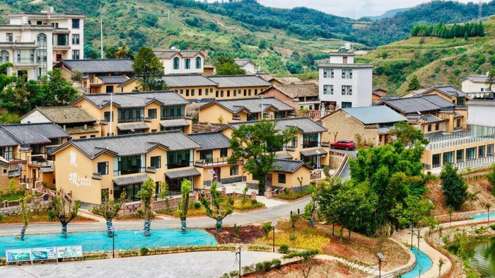 黃壩居民小組新修建民宿（馬岱璽攝）