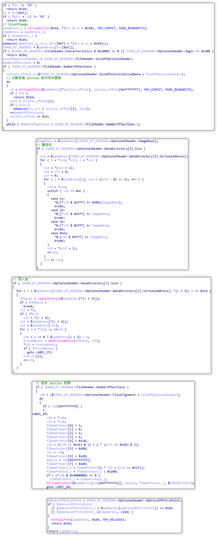 ▲ 手动加载并调用入口点