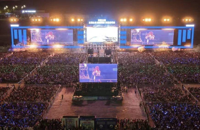 演唱会现场。（图据南充顺庆融媒体中心）