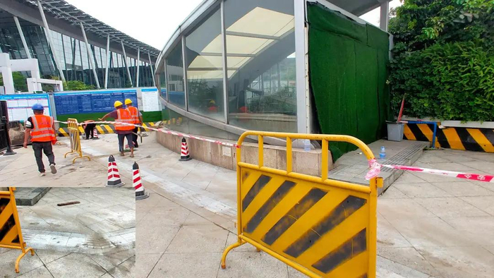 阅江路的盲道已重新铺设