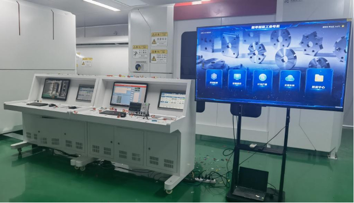▲ 图源：迅森超材料 | 生产车间内“超导超磁”工业母机开机运转