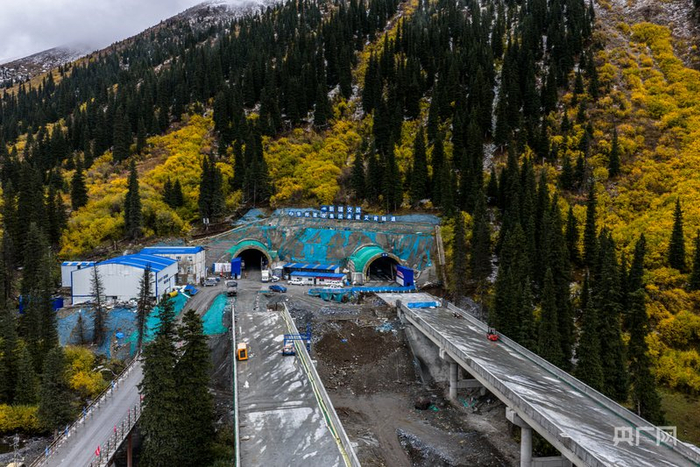 那巴公路五标段艾肯隧道图 (央广网发 宋雨宸 摄)