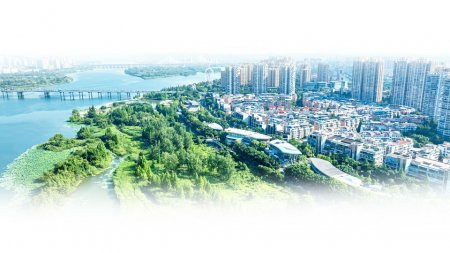 遂宁河东片区俯拍图。李四海摄