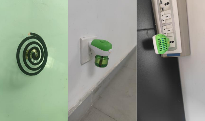 图：分别是盘香、电蚊香液、电蚊香片