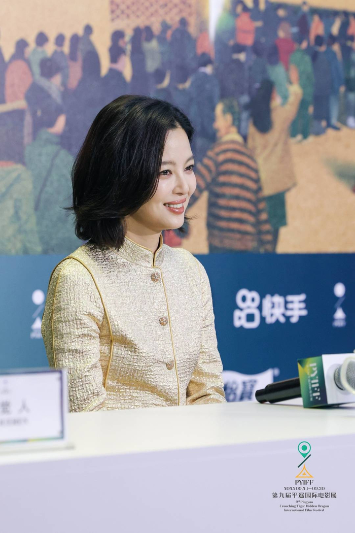 辛芷蕾在影片新闻发布会上 图据主办方