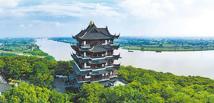 马鞍山采石矶三台阁。濮勇 摄