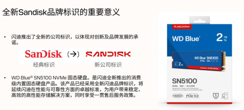 图注：近期大量闪迪产品开始换用新Logo。
