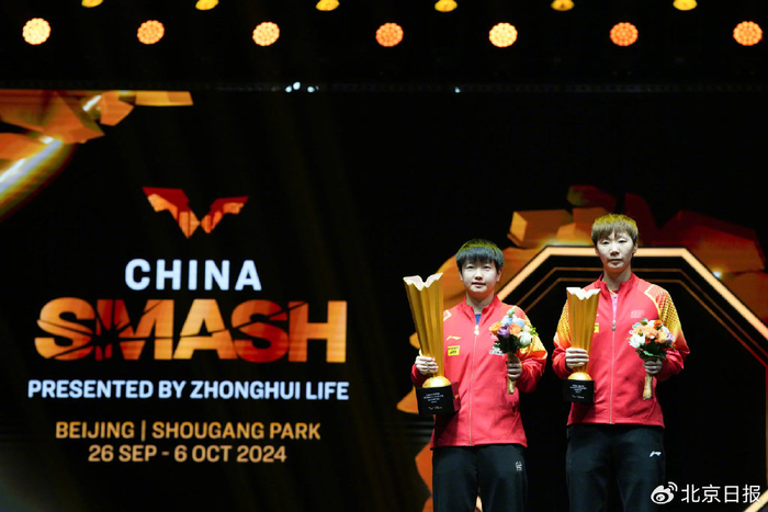 孙颖莎和王曼昱在上届比赛中包揽冠亚军。新华社供图