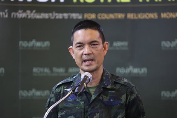 △泰国陆军发言人文泰·苏瓦里（资料图）