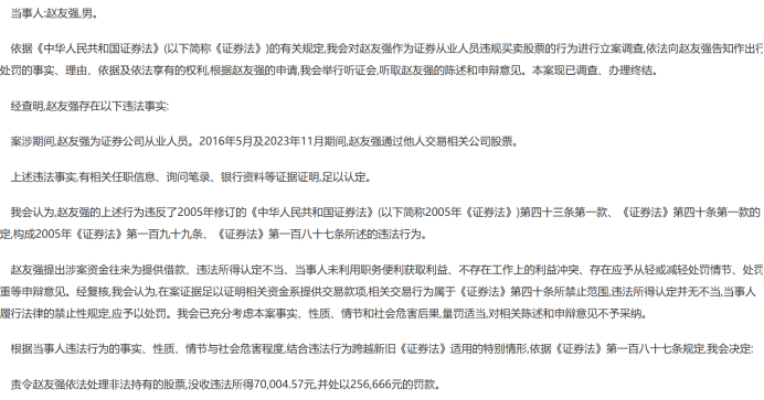 图为证监会官网公示的4张罚单。