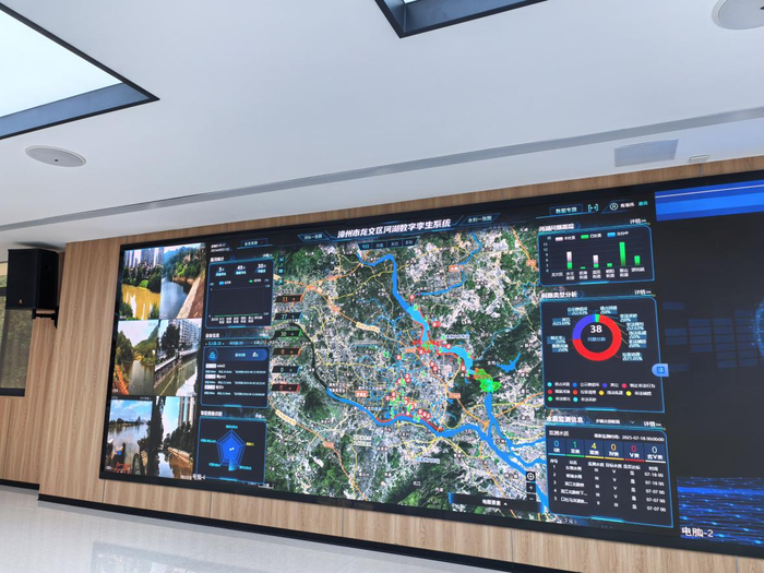 漳州市龍文區(qū)河湖數(shù)字孿生系統(tǒng)。水利部供圖