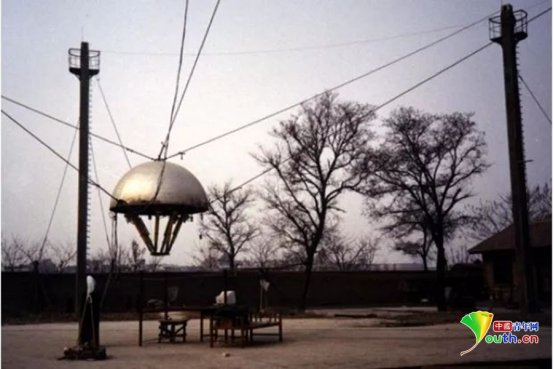 團(tuán)隊(duì)在沙井村原廢棄木工廠搭建的50米模型。西安電子科技大學(xué)供圖