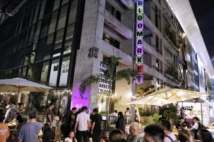 bloomarket江边餐厅。图片来源：上海徐汇