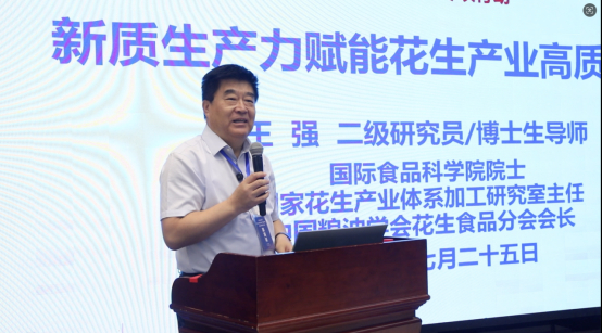 【图：王强院士发言】