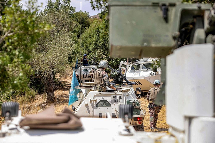 △聯(lián)黎部隊(duì)執(zhí)行任務(wù)（資料圖）