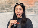 古灵精怪！张茹晒美照：健康🥮团圆 不想吃月饼？来喝胡辣汤