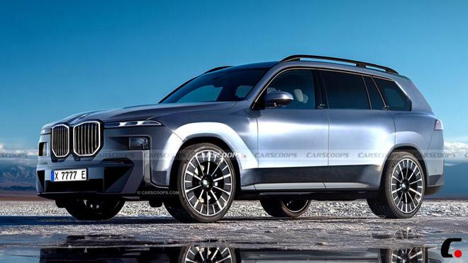 宝马 X7 渲染图，图源：CarScoops