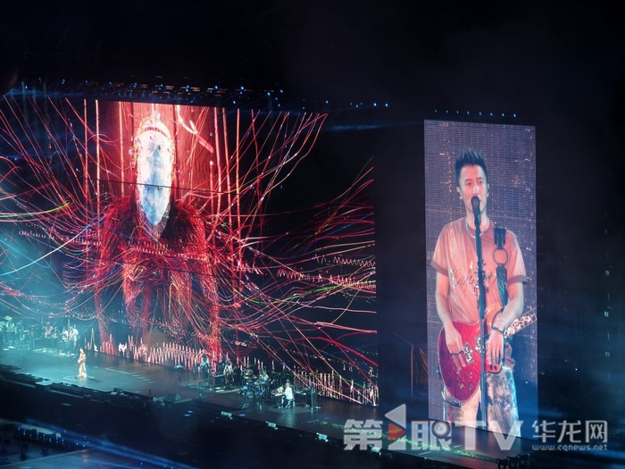 谢霆锋重庆演唱会现场。第1眼TV-华龙网首席记者 林楠 摄