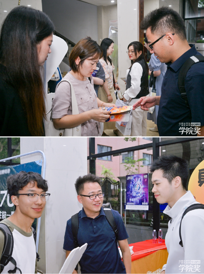 会后王巍巍先生同参会嘉宾和现场学生深度交流
